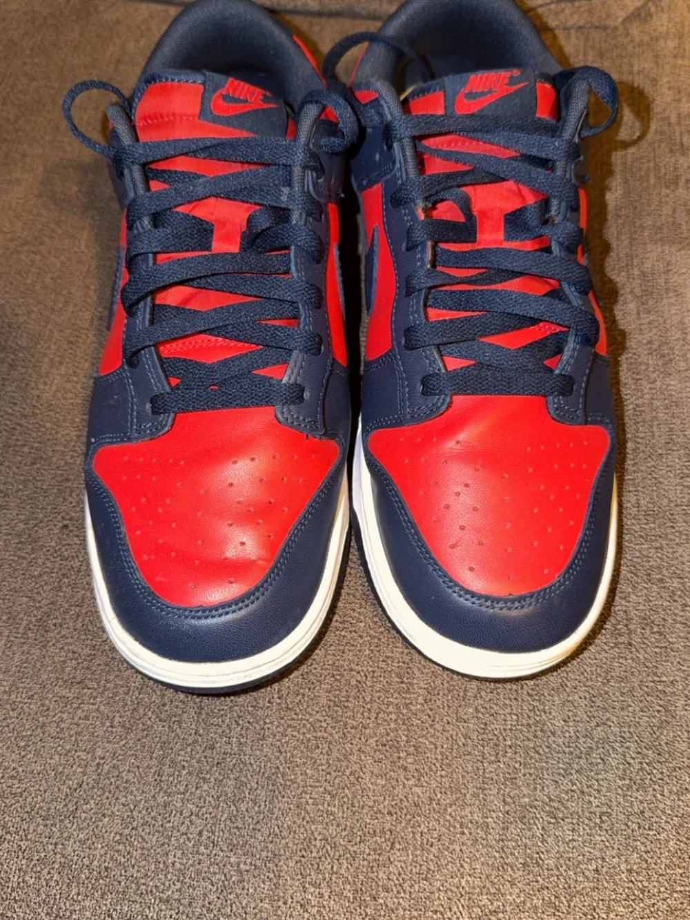 Size 12 - Nike Dunk Retro 2024 Low Navy Red